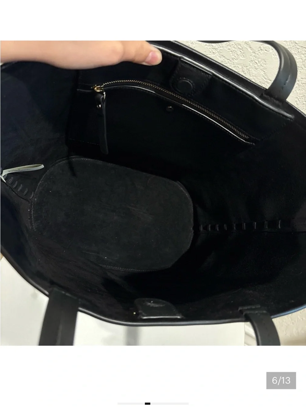 Kate Spade Black Leather Fringe Tote NWT Large Western Boho Bag